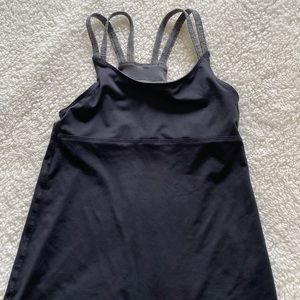 Oiselle workout tank with built-in sports.